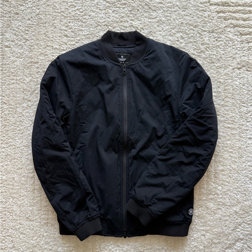 REIGNING CHAMP Black Bomber Jacket